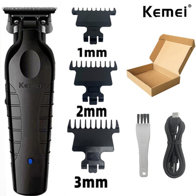 Kemei 2299 Barber bežični trimer za kosu 0 mm Zero Gapped Carving Clipper Detailer Profesionalni električni završni stroj za rezanje