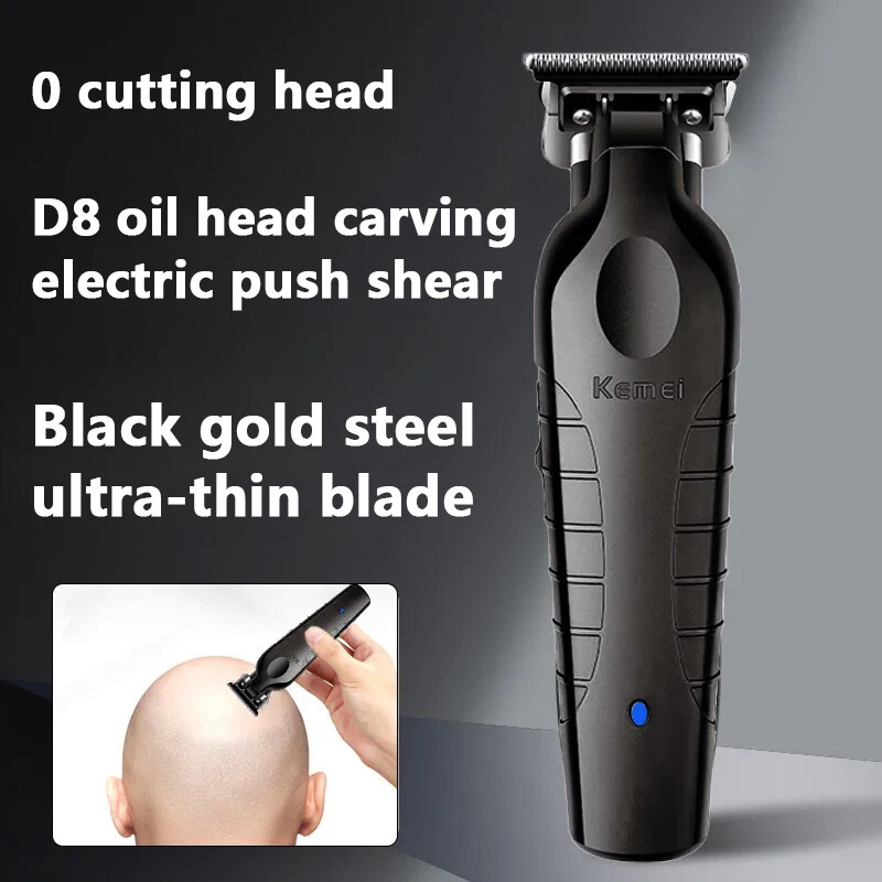 Kemei 2299 Barber bežični trimer za kosu 0 mm Zero Gapped Carving Clipper Detailer Profesionalni električni završni stroj za rezanje