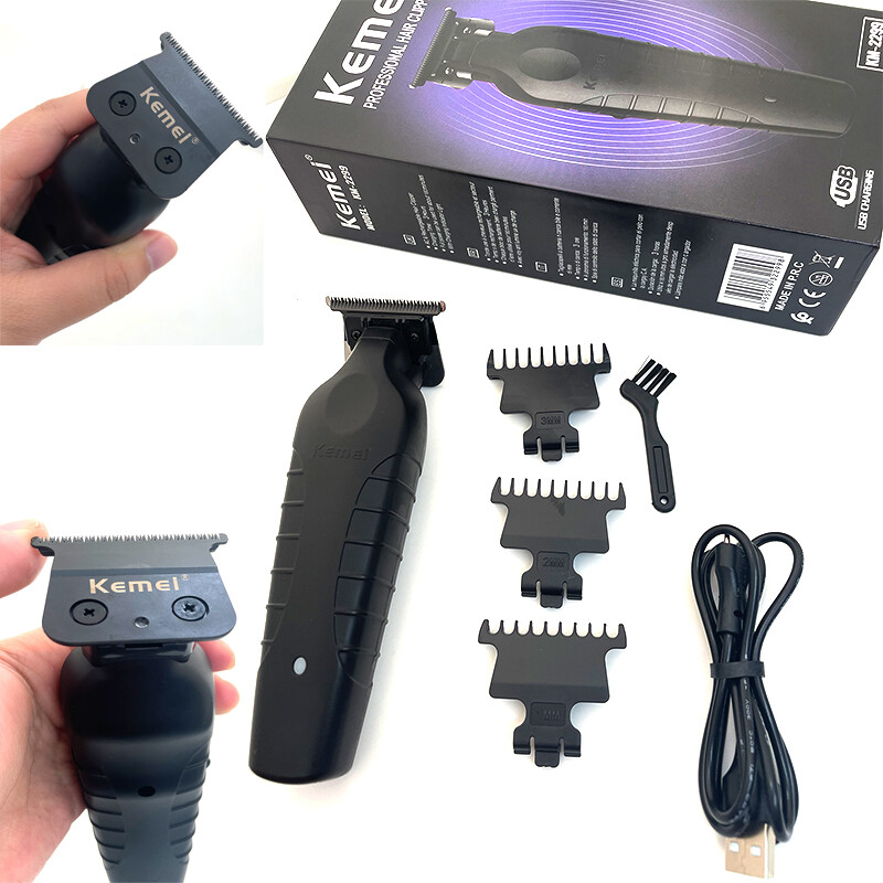 Kemei 2299 Barber bežični trimer za kosu 0 mm Zero Gapped Carving Clipper Detailer Profesionalni električni završni stroj za rezanje