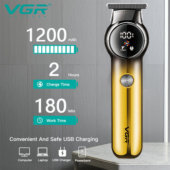 VGR Hair Trimmer Electric Haircut Machine Professional Haircut Hair Clipper Cordless Hair cutting Machine Trimmer for Men V-989