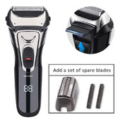 USB punjivi električni aparat za brijanje od nehrđajućeg čelika Stroj za brijanje za muškarce 3D trostruka plutajuća oštrica Brijač Brijač Brijač