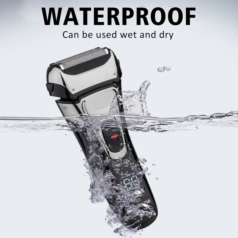 USB punjivi električni aparat za brijanje od nehrđajućeg čelika Stroj za brijanje za muškarce 3D trostruka plutajuća oštrica Brijač Brijač Brijač