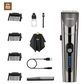 Youpin RIWA Hair Clipper Επαγγελματική ηλεκτρική κουρευτική μηχανή για άνδρες με οθόνη LED που πλένεται επαναφορτιζόμενη ανδρική κεφαλή από ισχυρό Power Steel