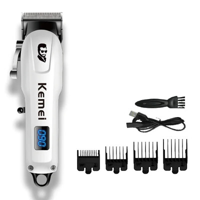 Kemei KM-232 Profesionalna muška mašina za šišanje Bežična mašina za šišanje kose LCD mašina za šišanje kose USB punjenje mašina za šišanje kose