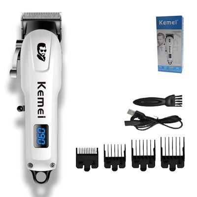 Kemei KM-232 Profesionalna muška mašina za šišanje Bežična mašina za šišanje kose LCD mašina za šišanje kose USB punjenje mašina za šišanje kose