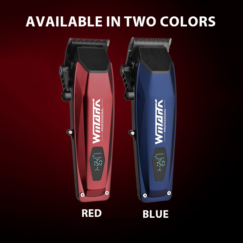 Επαγγελματική ηλεκτρική κουρευτική μηχανή WMARK NG-125 7500RPM Περιστρεφόμενο λάδι κινητήρα Head Barber Shop Trimmer for Man Blade 5 προσαρμογές
