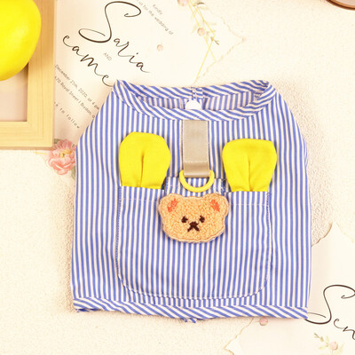 Koerariided Üliõhukesed hingavad varrukateta pidu Sügissuvine Kerge T-särk Teddy Cat Vest Lemmikloomariided