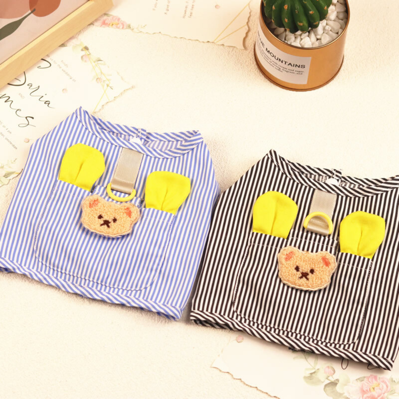 Koerariided Üliõhukesed hingavad varrukateta pidu Sügissuvine Kerge T-särk Teddy Cat Vest Lemmikloomariided