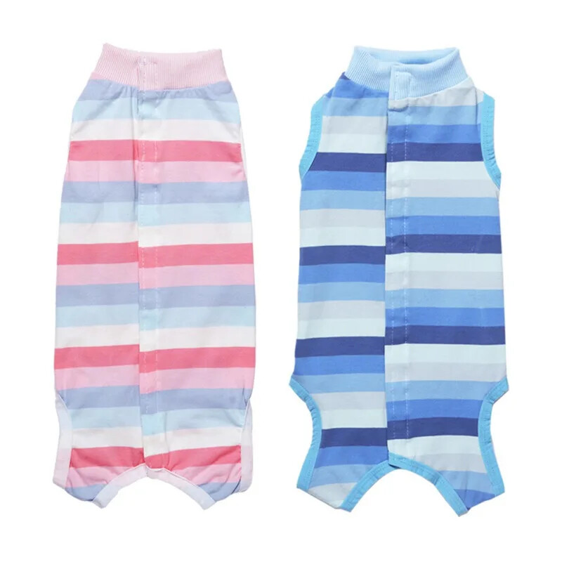 Odijelo za oporavak psa Postoperativni prsluk Četveronožni kombinezon Odjeća za pse protiv lizanja rana nakon operacije Ljetna odjeća za štene