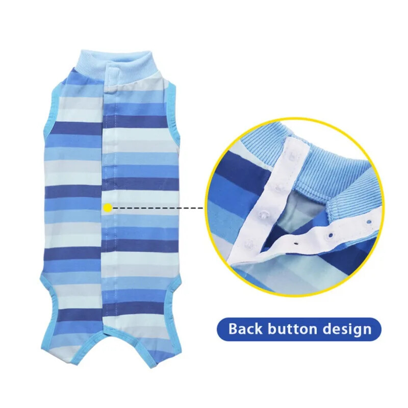 Odijelo za oporavak psa Postoperativni prsluk Četveronožni kombinezon Odjeća za pse protiv lizanja rana nakon operacije Ljetna odjeća za štene