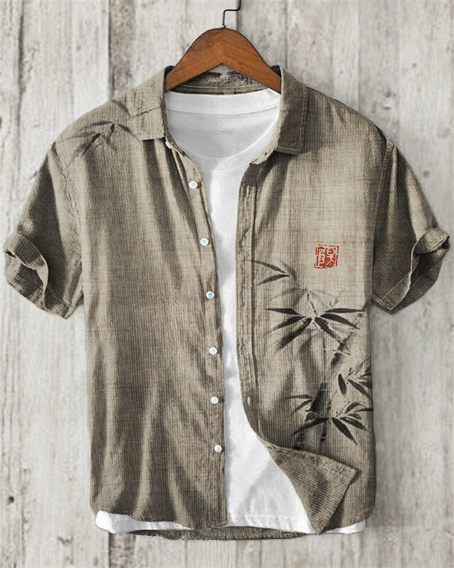 Moodne meeste Hawaii särk Meeste vabaaja tindiga maalimine 3D-printimine rannas Hawaii särk Linane reväär lühikeste varrukatega, suur suurus