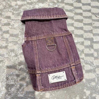 Нова дънкова жилетка за домашни любимци Изпран изцяло памучен деним Bixiong Bomei Teddy Модерни дрехи Палто за кучета Дрехи за кученца Жилетка за кучета Костюм за кучета