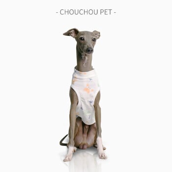 Καλοκαιρινά ρούχα για σκύλους Ιταλικά Greyhound Whippet καλοκαιρινό γιλέκο βαμβακερά εμπριμέ ρούχα για σκύλους