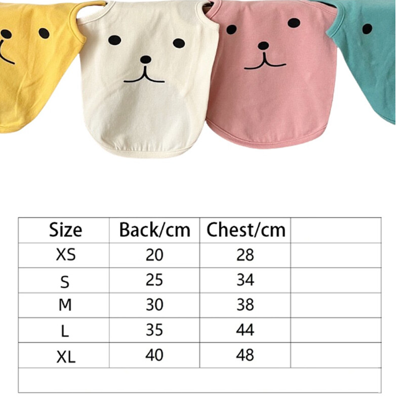 Õhuke T-särk koertele kasside kutsikate suvevest Teddy Pomeranian väike, keskmine hingav koerte riietus, lemmikloomade kostüüm