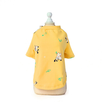 Odjeća za kućne ljubimce sa slatkim printom voća Ljetni pamučni prsluk za pse za male pse Chihuahua Pomeranian Puppy T-shirt Odjevna oprema ropa perro