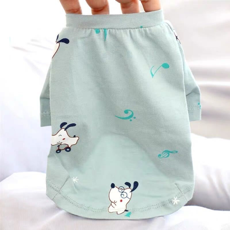 Odjeća za kućne ljubimce sa slatkim printom voća Ljetni pamučni prsluk za pse za male pse Chihuahua Pomeranian Puppy T-shirt Odjevna oprema ropa perro