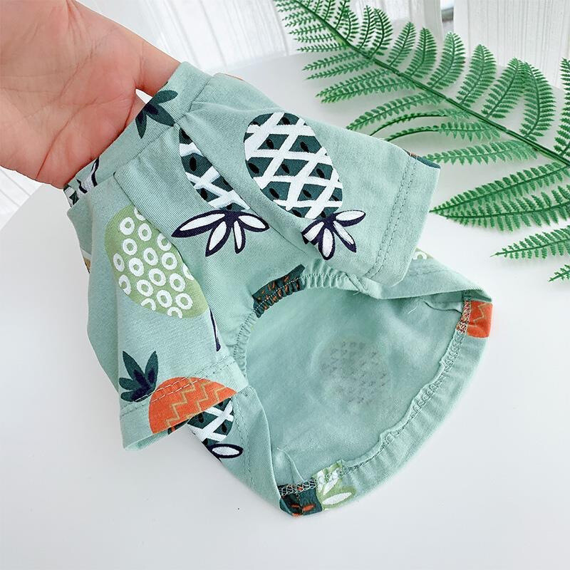 Odjeća za kućne ljubimce sa slatkim printom voća Ljetni pamučni prsluk za pse za male pse Chihuahua Pomeranian Puppy T-shirt Odjevna oprema ropa perro