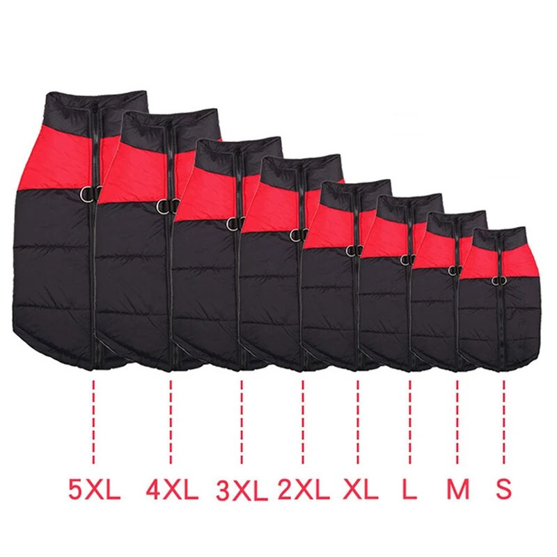 Podstavljena zimska topla odjeća za pse Vodootporni prsluk za kućne ljubimce Jakna s patentnim zatvaračem za male srednje velike pse Mops Uobičajena verzija