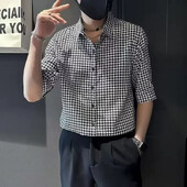 Muška moderna ljetna majica kratkih rukava 2024, novi dolazak, košulja s uzorkom ptica, moderna muška košulja za slobodno vrijeme