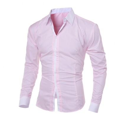 Muške prugaste košulje s dugim rukavima, uske bijele društvene košulje, ležerna muška odjeća, poslovna božićna košulja Camisa Masculina.