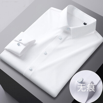 Muška ljetna košulja kratkih rukava Visoko elastična i besprijekorna cotta nova majica dugih rukava, tanka spandex koja se ne pegla, poslovna slobodno vrijeme