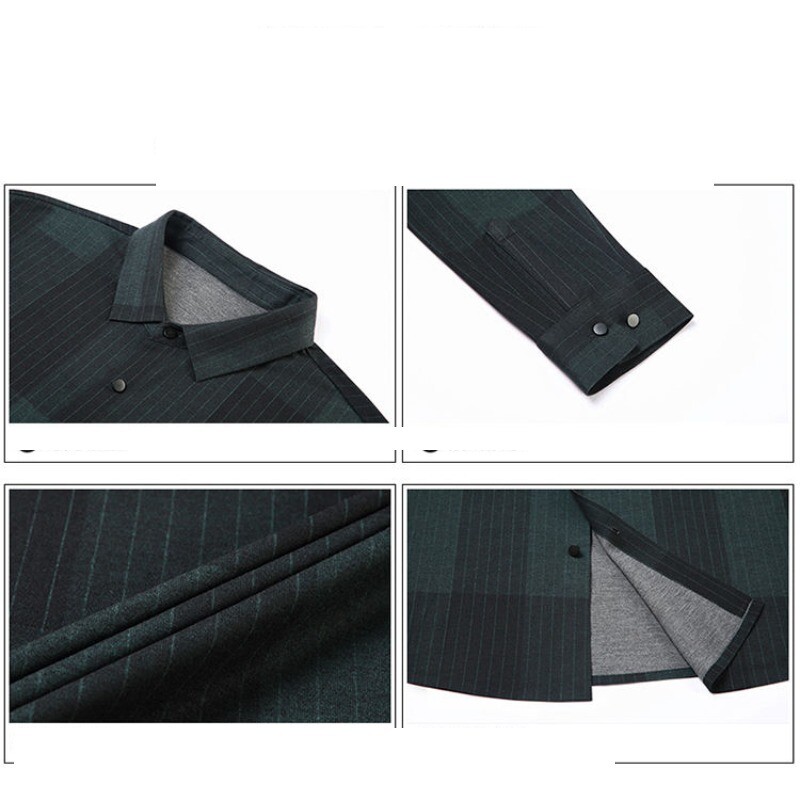 Muška odjeća Prugasta košulja dugih rukava na dugmad Kardigan Kaputi kontrastne boje Modne majice s otvorenim ovratnikom za proljeće i jesen