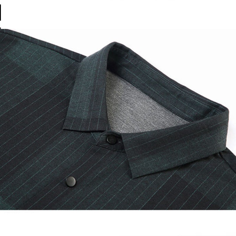 Muška odjeća Prugasta košulja dugih rukava na dugmad Kardigan Kaputi kontrastne boje Modne majice s otvorenim ovratnikom za proljeće i jesen