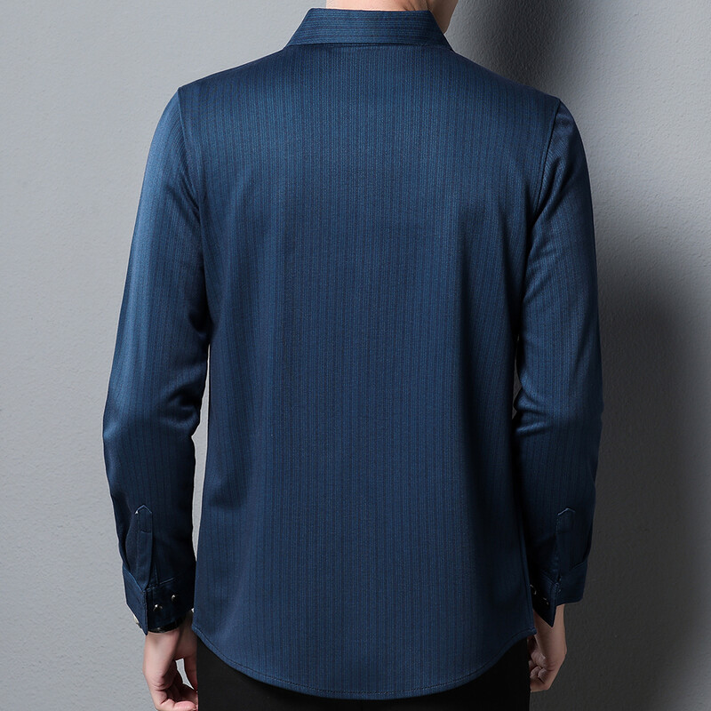 2022 nove dizajnerske prugaste muške košulje za muškarce odjeća džepna modna majica dugih rukava luksuzna haljina ležerna odjeća jersey 2107