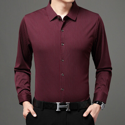 Dizajnerske prugaste muške košulje za muškarce 2022. korejska modna jesenska košulja dugih rukava luksuzna haljina ležerna odjeća jersey 82