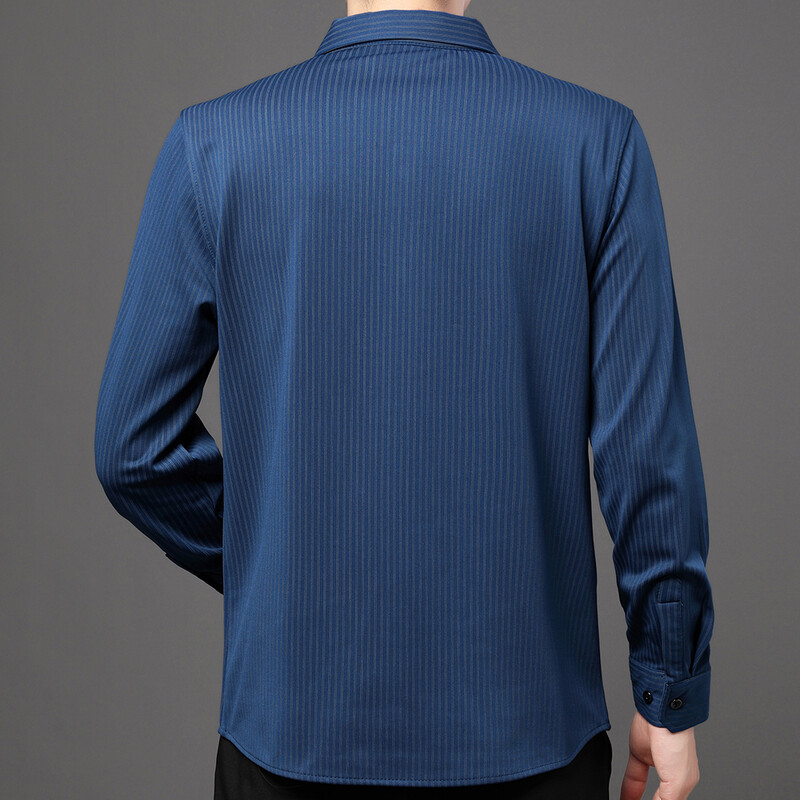 Dizajnerske prugaste muške košulje za muškarce 2022. korejska modna jesenska košulja dugih rukava luksuzna haljina ležerna odjeća jersey 82