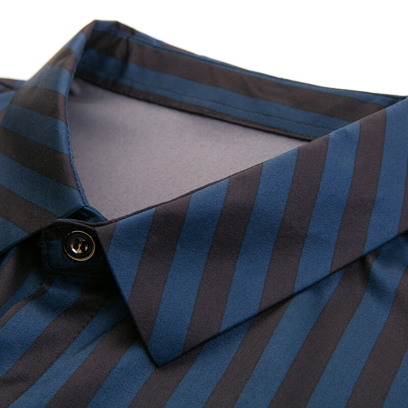 Dizajnerske marke 2023. prugaste muške košulje za muškarce korejska modna košulja dugih rukava luksuzna haljina ležerna odjeća jersey 131