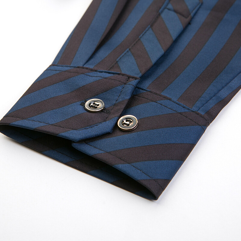 Dizajnerske marke 2023. prugaste muške košulje za muškarce korejska modna košulja dugih rukava luksuzna haljina ležerna odjeća jersey 131