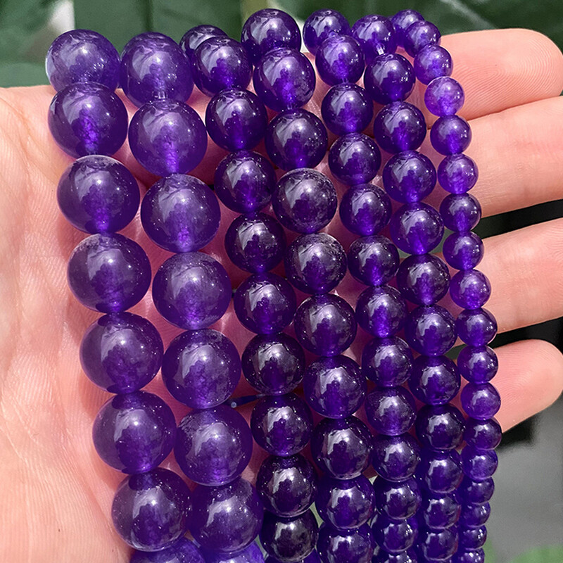 Natural Chalcedony Beads DIY Jewelry Accessories Handmade Beads Semi-finished Jade Beads Factory Άμεσες πωλήσεις