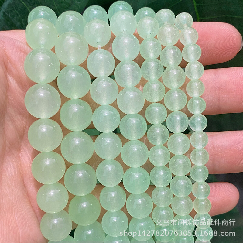 Natural Chalcedony Beads DIY Jewelry Accessories Handmade Beads Semi-finished Jade Beads Factory Άμεσες πωλήσεις