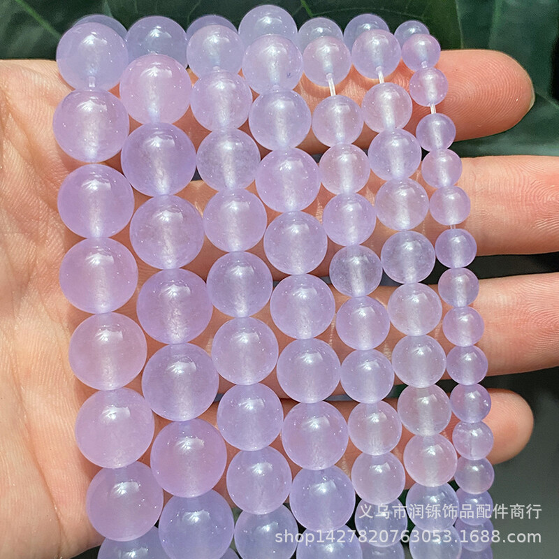 Natural Chalcedony Beads DIY Jewelry Accessories Handmade Beads Semi-finished Jade Beads Factory Άμεσες πωλήσεις