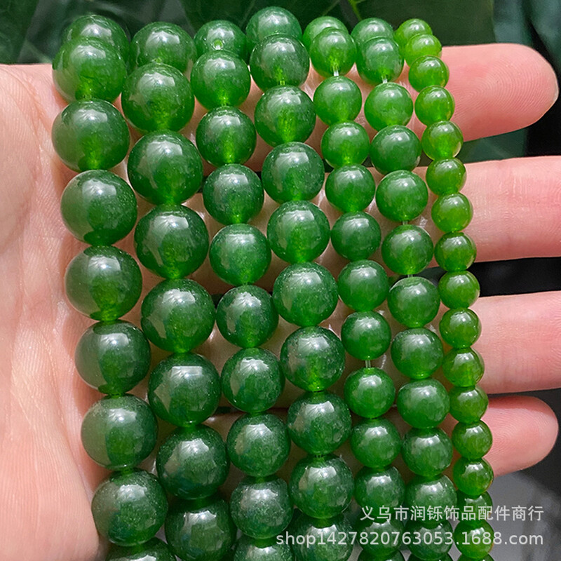 Natural Chalcedony Beads DIY Jewelry Accessories Handmade Beads Semi-finished Jade Beads Factory Άμεσες πωλήσεις