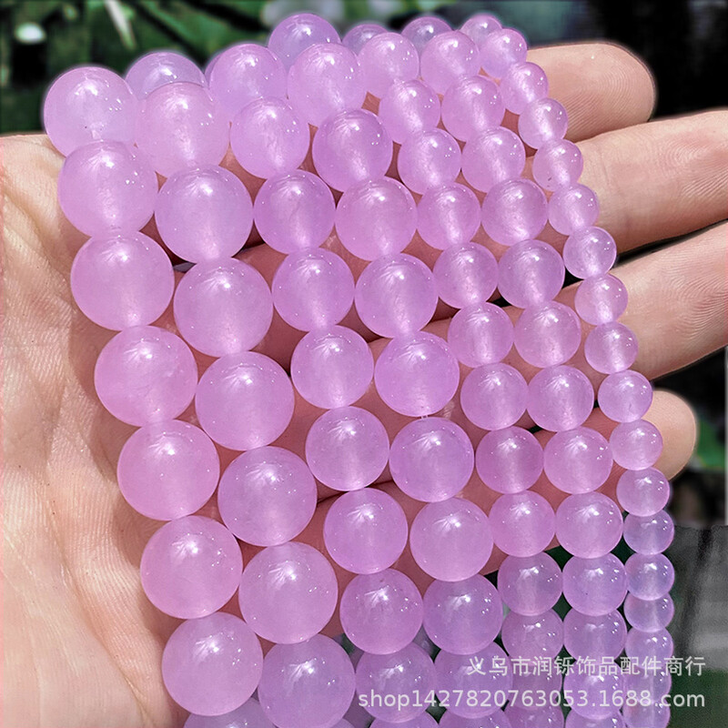 Natural Chalcedony Beads DIY Jewelry Accessories Handmade Beads Semi-finished Jade Beads Factory Άμεσες πωλήσεις