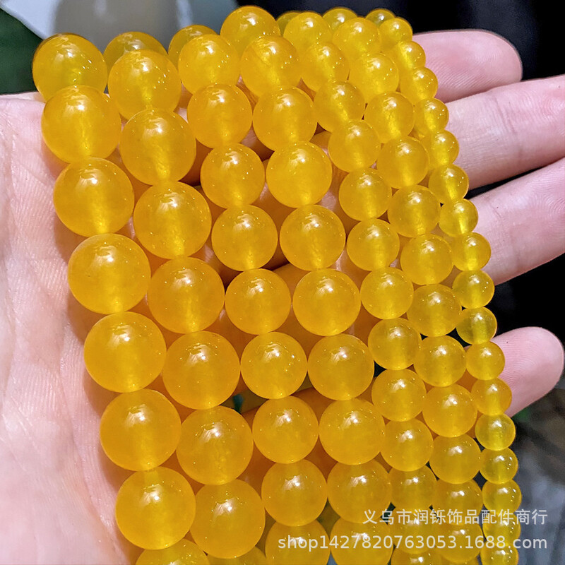 Natural Chalcedony Beads DIY Jewelry Accessories Handmade Beads Semi-finished Jade Beads Factory Άμεσες πωλήσεις