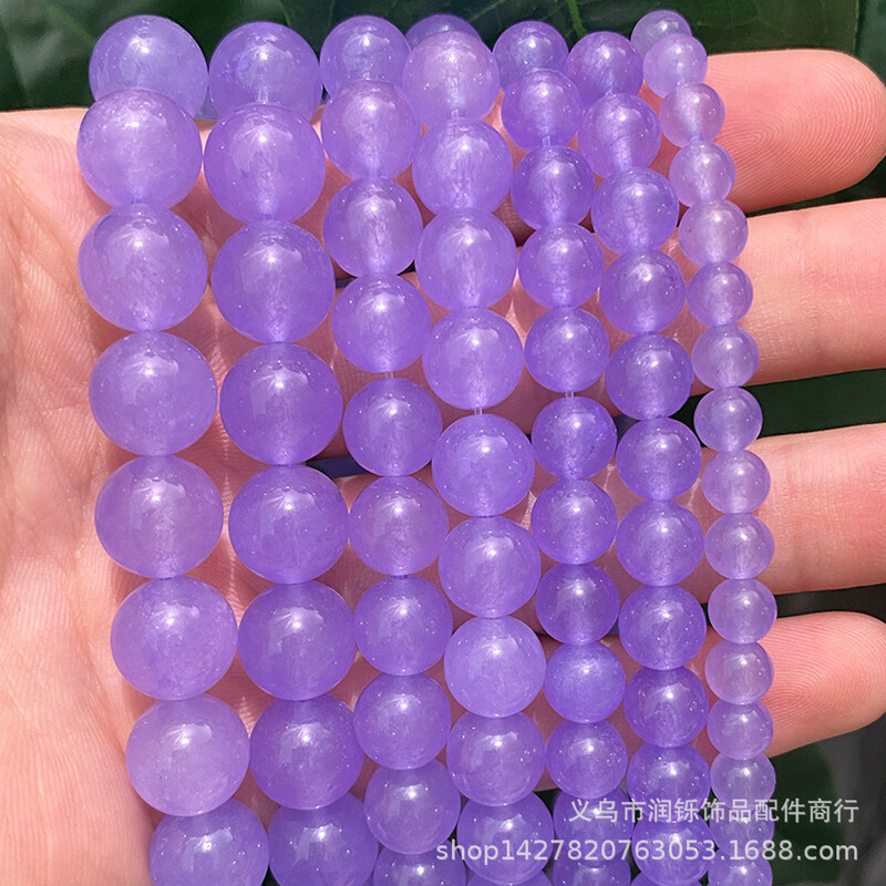 Natural Chalcedony Beads DIY Jewelry Accessories Handmade Beads Semi-finished Jade Beads Factory Άμεσες πωλήσεις