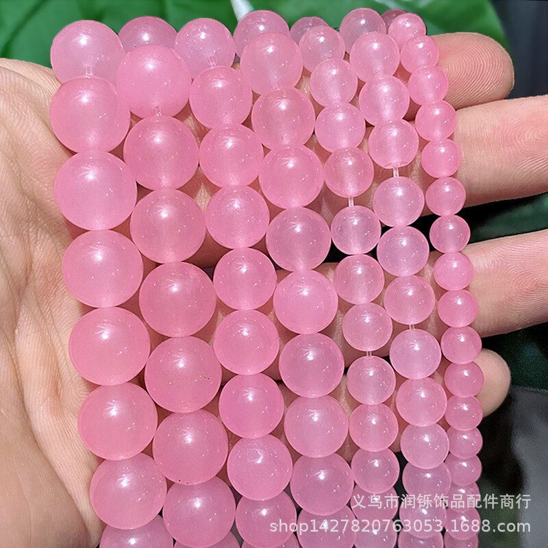 Natural Chalcedony Beads DIY Jewelry Accessories Handmade Beads Semi-finished Jade Beads Factory Άμεσες πωλήσεις