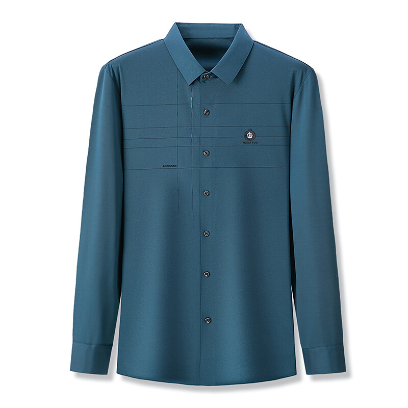 Muške društvene košulje u stilu brenda Visokokvalitetne elegantne svečane bluze dugih rukava Muške bešavne košulje