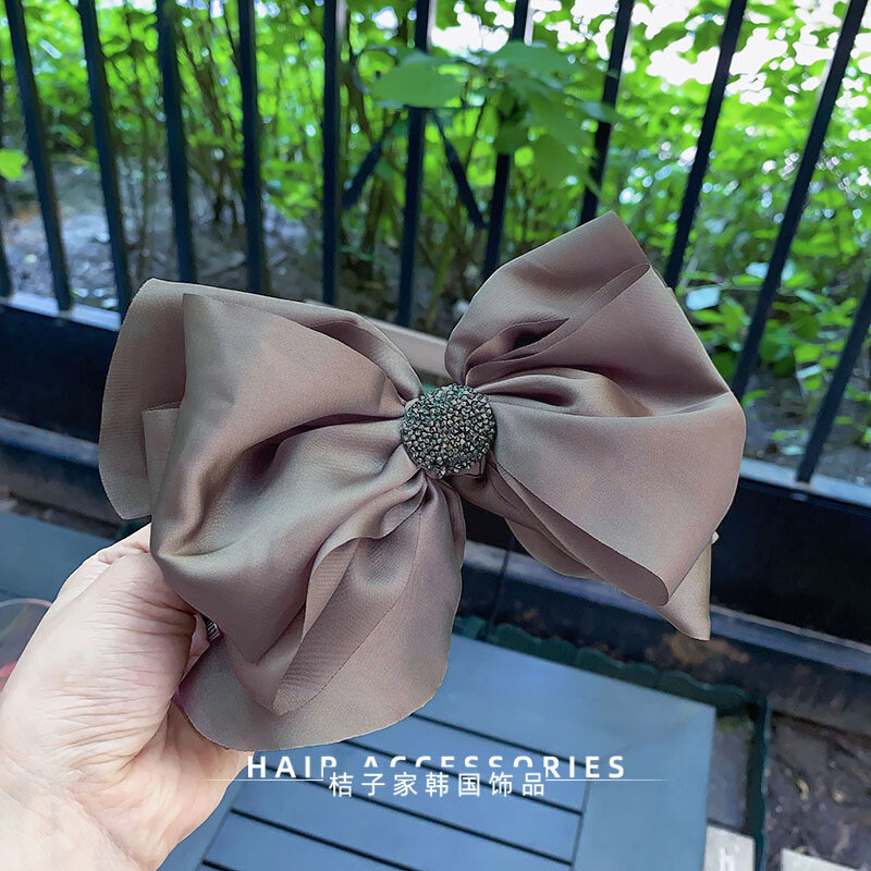 B924 Velika kopča za kosu s vrpcom u korejskom stilu Gornja kopča za šumsku djevojku Kristalna kopča za veliki rep Ženski dodaci za kosu