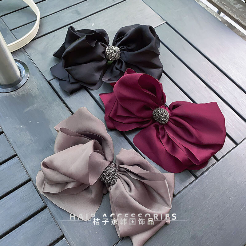 B924 Velika kopča za kosu s vrpcom u korejskom stilu Gornja kopča za šumsku djevojku Kristalna kopča za veliki rep Ženski dodaci za kosu