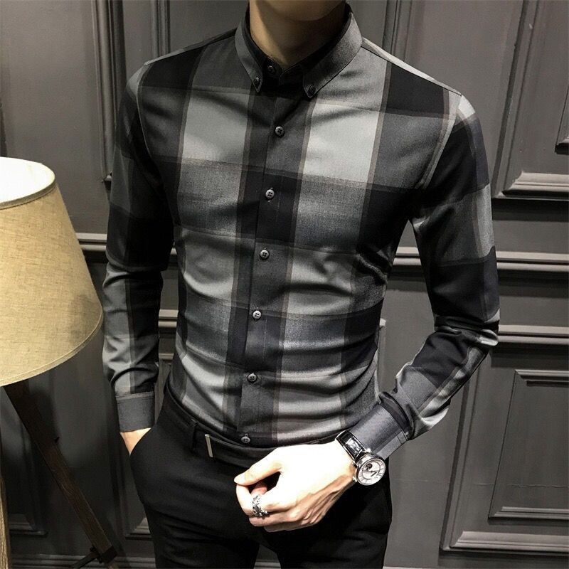 Sügisene KPOP-moe stiil Harajuku Slim Fit topid lahtised vabaaja särk, terava kaelusega, trükitud pikkade varrukatega nööpblusa