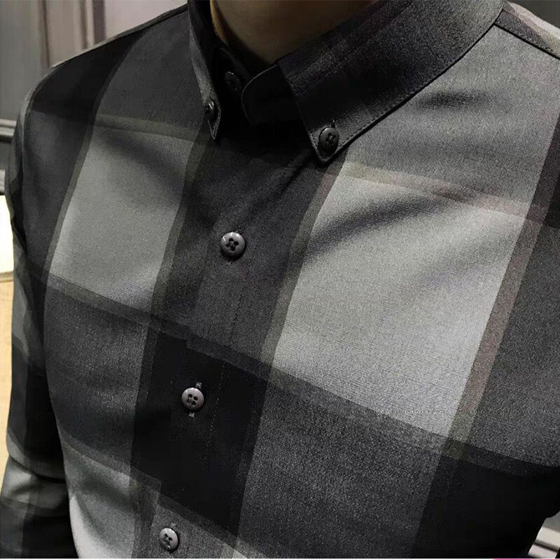 Sügisene KPOP-moe stiil Harajuku Slim Fit topid lahtised vabaaja särk, terava kaelusega, trükitud pikkade varrukatega nööpblusa