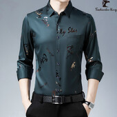 Modne muške ležerne košulje, muška poslovna košulja dugih rukava, muške široke majice s džepovima