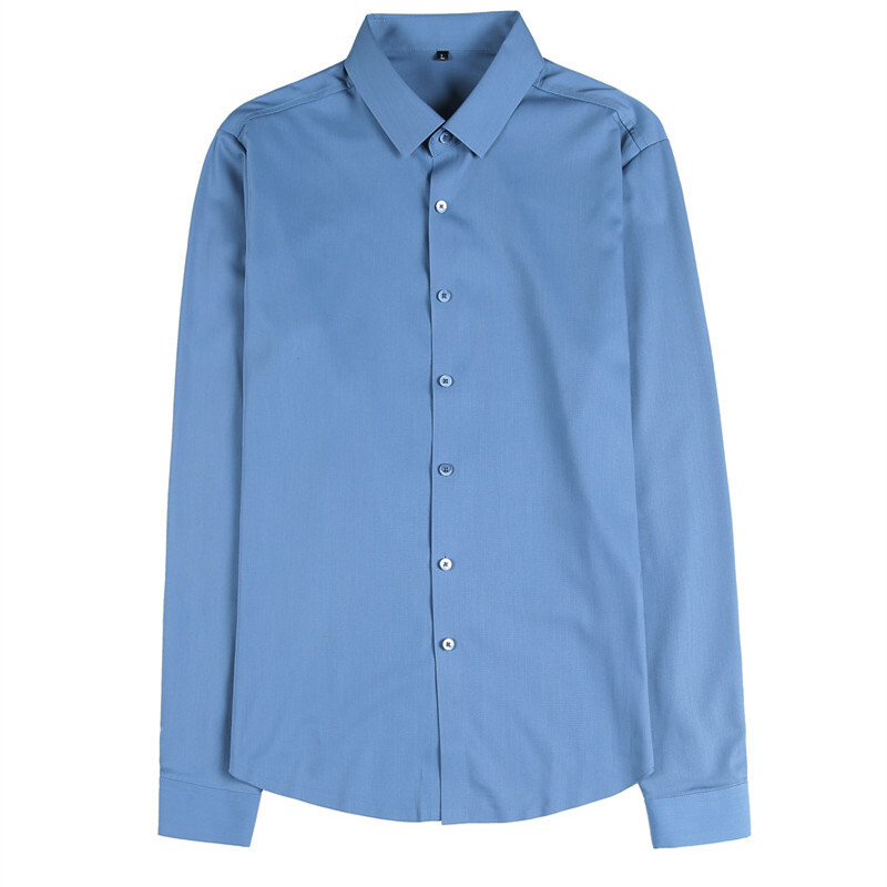 Luksuzna kvalitetna muška košulja dugih rukava koja se ne pegla, bešavna košulja od glačane gume za muškarce, poslovna mekana udobna bluza 4xl novo