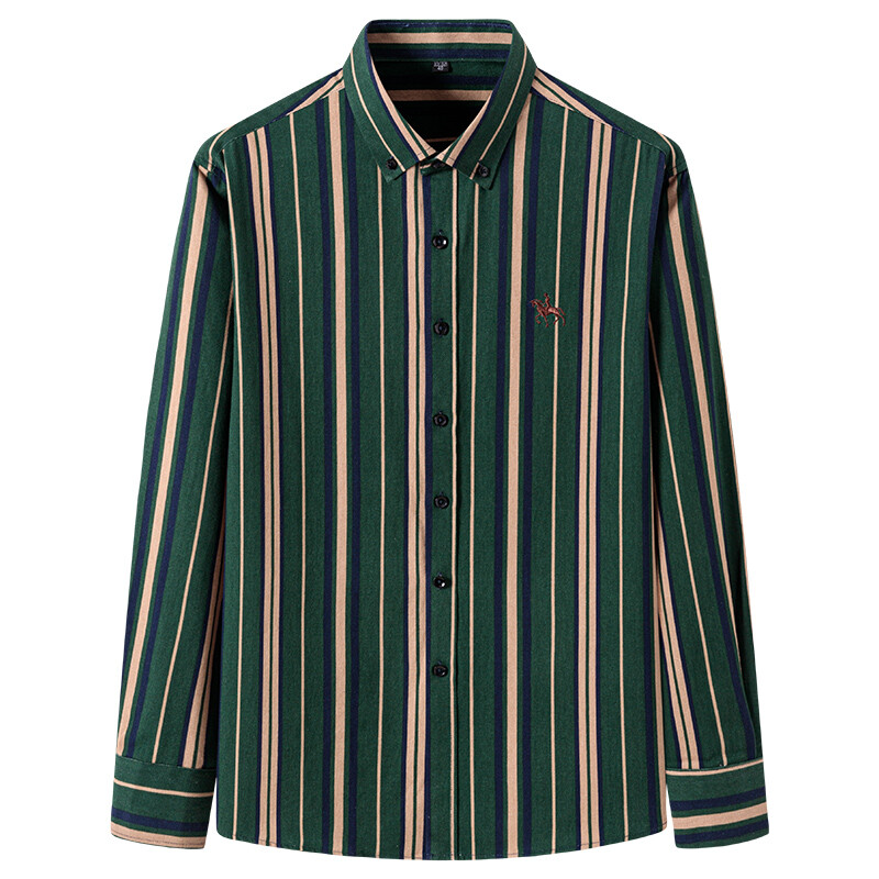 Velika veličina 6XL, 100% pamuk, korejske modne muške košulje dugih rukava, uska formalna obična košulja, prugasta karirana odjeća u obliku ptičje zube