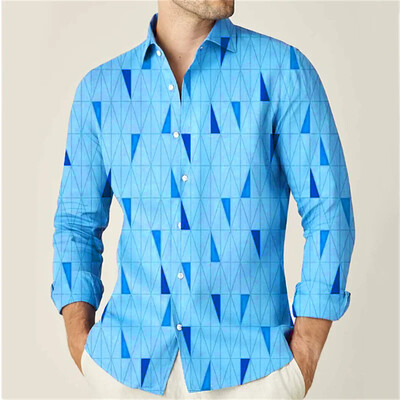 Modna muška košulja, ležerna košulja dugih rukava, majice s printom u kutu, 13 boja, muška odjeća, kardigan, visokokvalitetne, elegantne majice