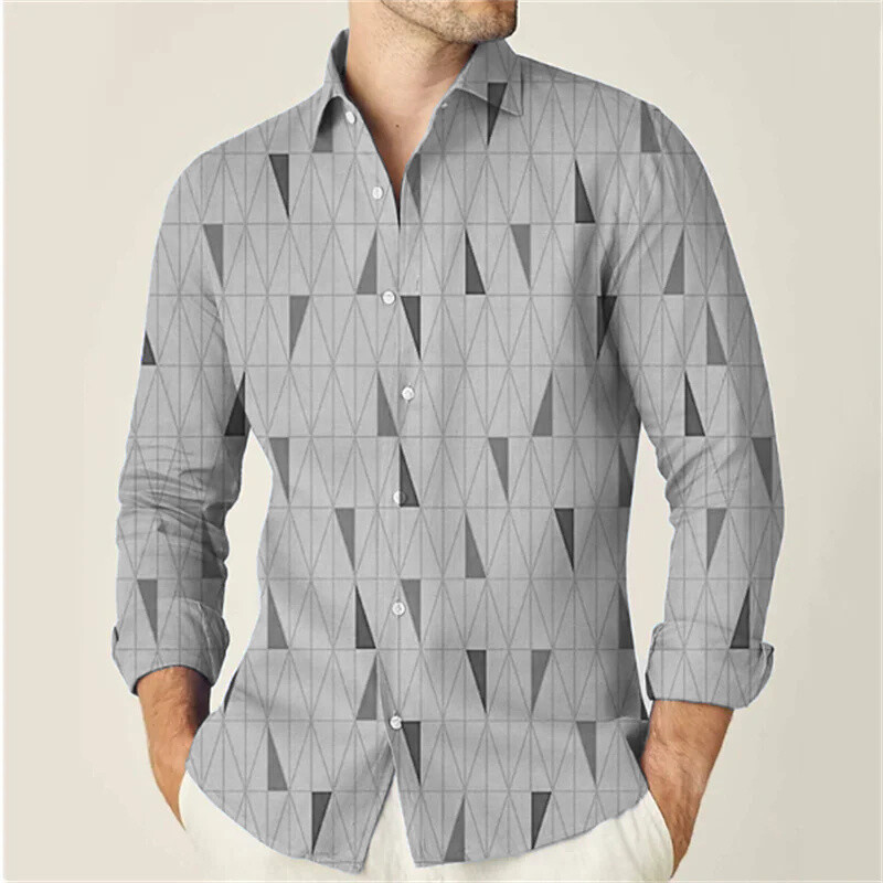 Modna muška košulja, ležerna košulja dugih rukava, majice s printom u kutu, 13 boja, muška odjeća, kardigan, visokokvalitetne, elegantne majice